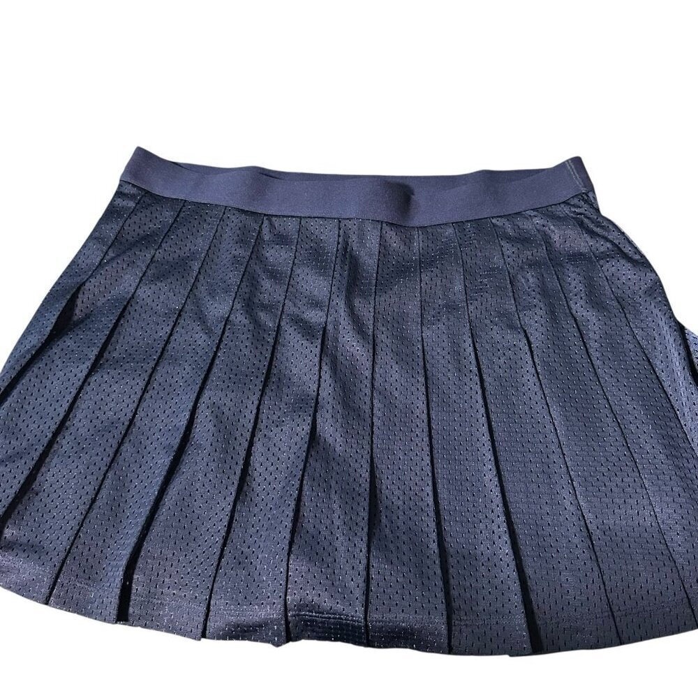 PINK By Victorias Secret Navy Pleated Tennis Skirt Built In Shorts Size XL Skort